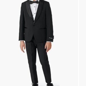 OppoSuits Kids Black Formal Tuxedo Set